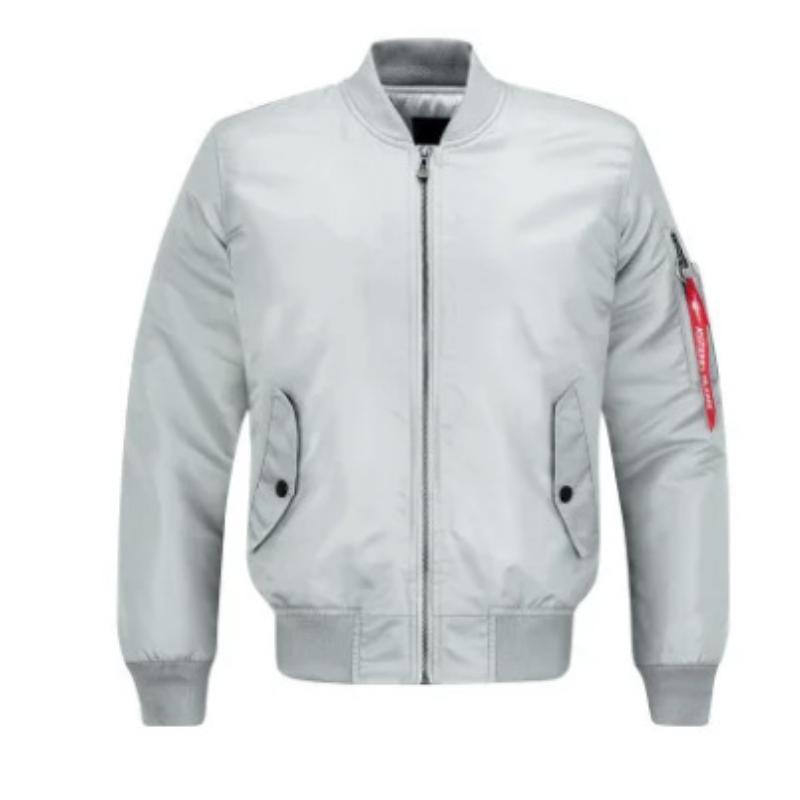 Spring and Autumn Large Men's Sports Casual Stand Neck Jacket Pilot Coat Men's Loose Baseball Top