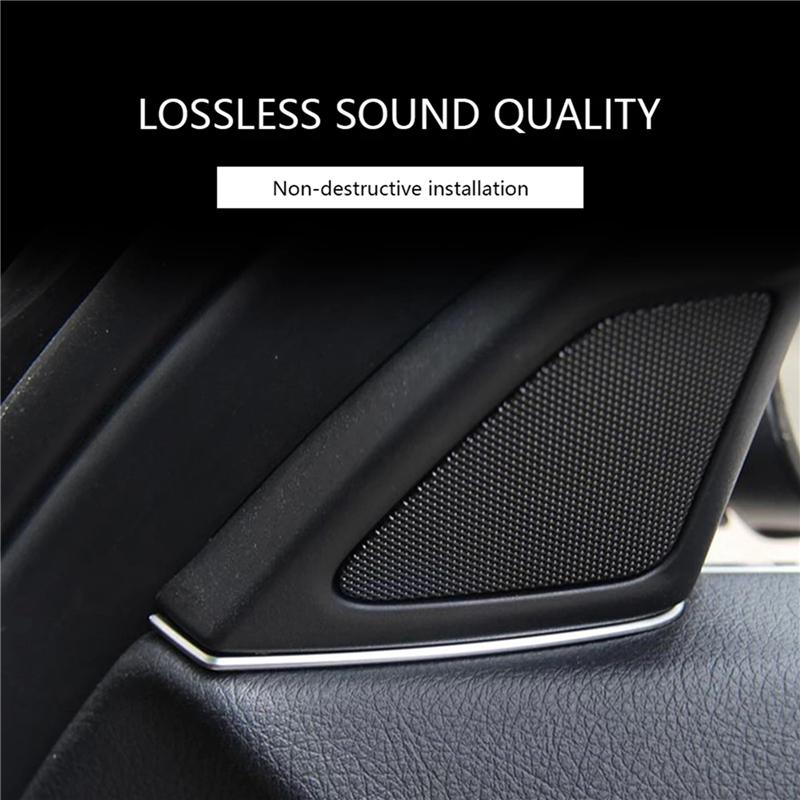 AASS-Autotürverkleidung Audio-Hupe Abdeckung Hochtöner Lautsprecher Abdeckung Zierleiste Für-BMW 5er Serie 520 523 F10 2010-2014