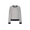 Guitar Hazzys Striped Sheer Sweatshirt Ivory Hsts6d713iv
