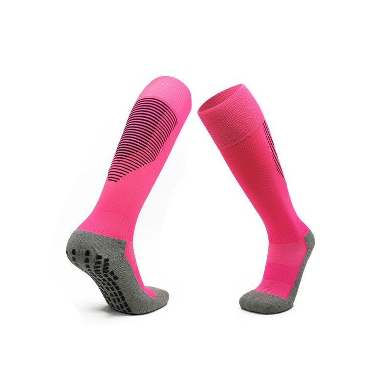 Professional Football Socks Men'S Long Tube Point Rubber Socks Towel Bottom Thickened Sports Non-Slip Socks Sweat-Absorbing High Tube Socks