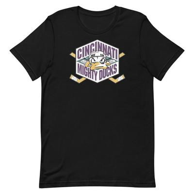 CINCINNATI MIGHTY DUCKS Retro Abgemeldetes Eishockey Grafik T-Shirt Unisex t-shirt