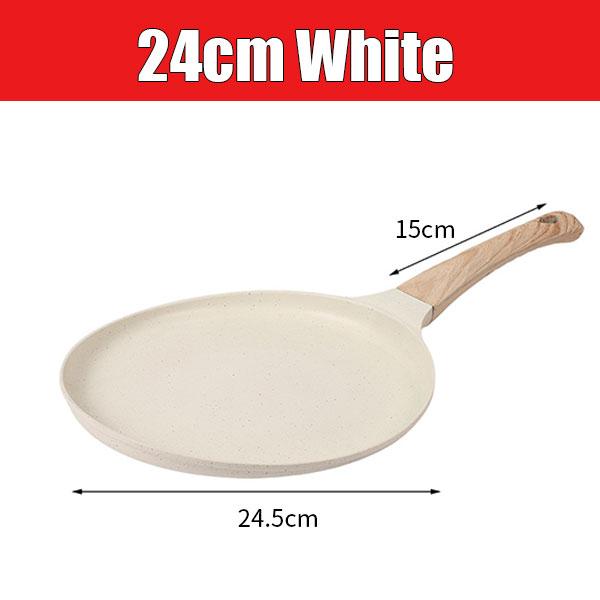 20/24/28cm Nonstick Crepe Egg Pan Pizza Frying Pan Tortillas Griddle Pan Granite Coating Flat Pancake Pan Induction Compatible