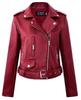 Women's Autumn/Winter PU Leather Motorcycle Jacket – Korean Style Slim Fit Short Coat