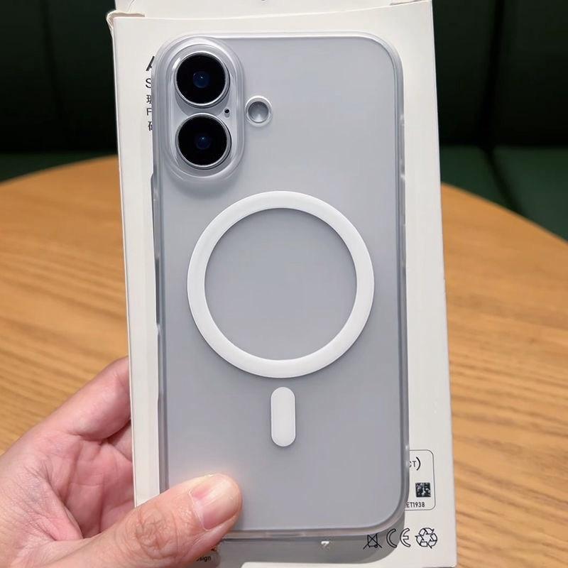 

Роскошный матовый беспроводной чехол Magsafe для iPhone 11 12 13 14 15 16 Pro Max Plus Магнитный прозрачный противоударный чехол For iPhone 15 Pro
