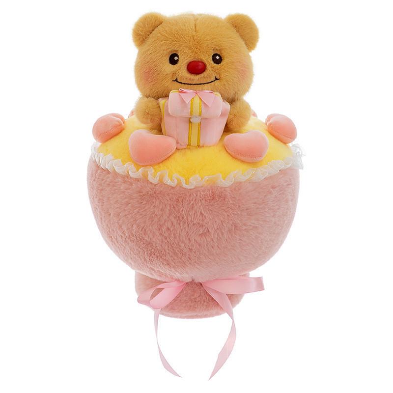 Adorável Buquê de Ursinho de Pelúcia Brinquedo Macio Fofinho Animal de Pelúcia Para Namorada Presente de Dia dos Namorados