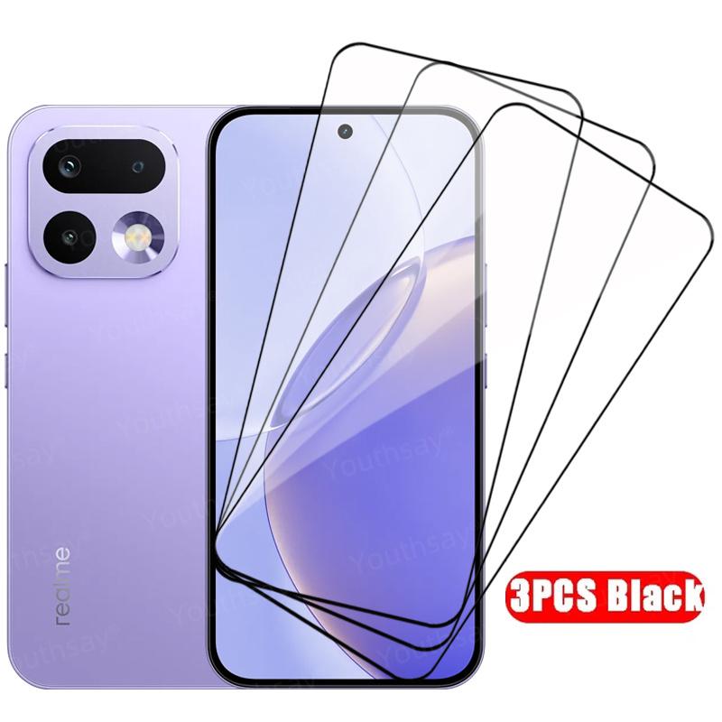 4-1Pcs Full Cover Glass For Realme 16 Pro Tempered Glass Realme 16 Pro Screen Protector Protective Phone Film Realme 16 Pro
