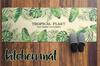 Arie Green Kitchen 45 X 220 Monstera Design Mat, Cm, Stain-Resistant, Easy-Cleaning PVC,