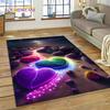 2025 New Style Colorful Pebble Rainbow Road Beach Stone Scenery Carpet Rug for Living Room Bedroom Home Sofa,Non-slip Floor Mat