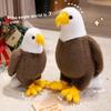 Animal Plush Toy Bald Eagle Figurine With Pp Cotton Filling For Collectors And Kids