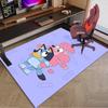 Bluey Friends Adventure Area Rug Office Rug, Chair Rug, Decor Carpet Livingroom Bedroom Mat, Large Size Fan Gifts Christmas Gifts