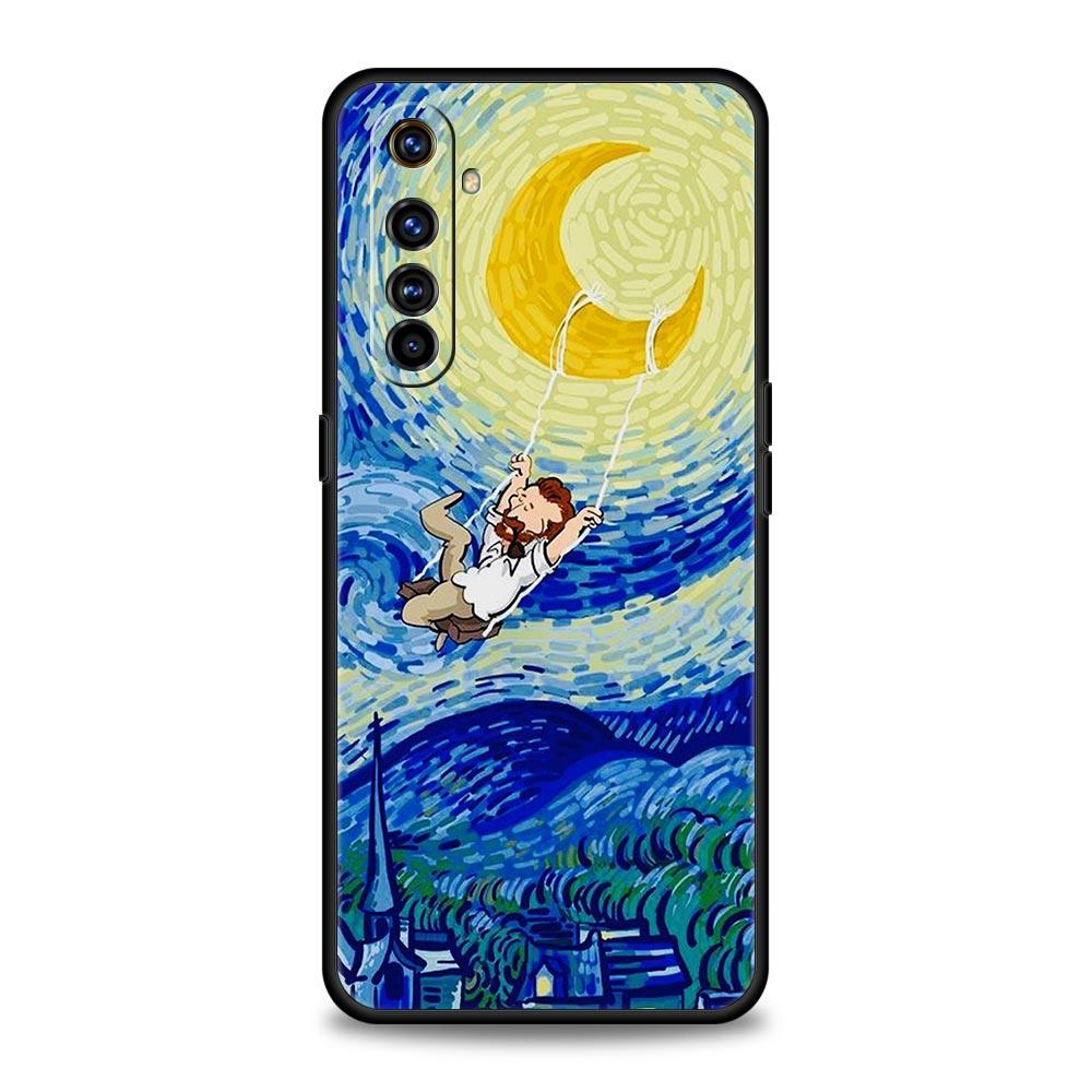 

For Realme 10 9 8 5G 7 6 GT2 Pro Plus 9i 8i C21 C11 C25 C35 Art Aesthetic Van Gogh Starry Phone Case For Realme GT Neo 2 3 Cover 10 Pro Plus