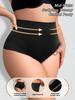 Mid Waist Seamless Shaping Girdle Thin Tummy Control Butt Lift High Elasticity Breathable Invisible Shaper for Women