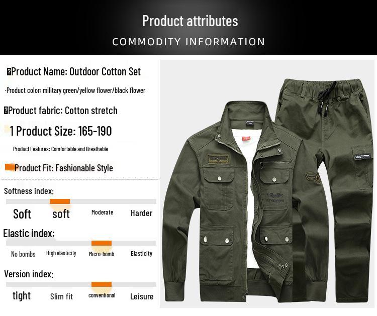 Camouflage Long Sleeve Workwear Suit for Welding & Auto Repair