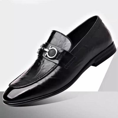Men's Autumn Business Formal Leather Loafers - Korean Style, Breathable, Comfortable, All-Match