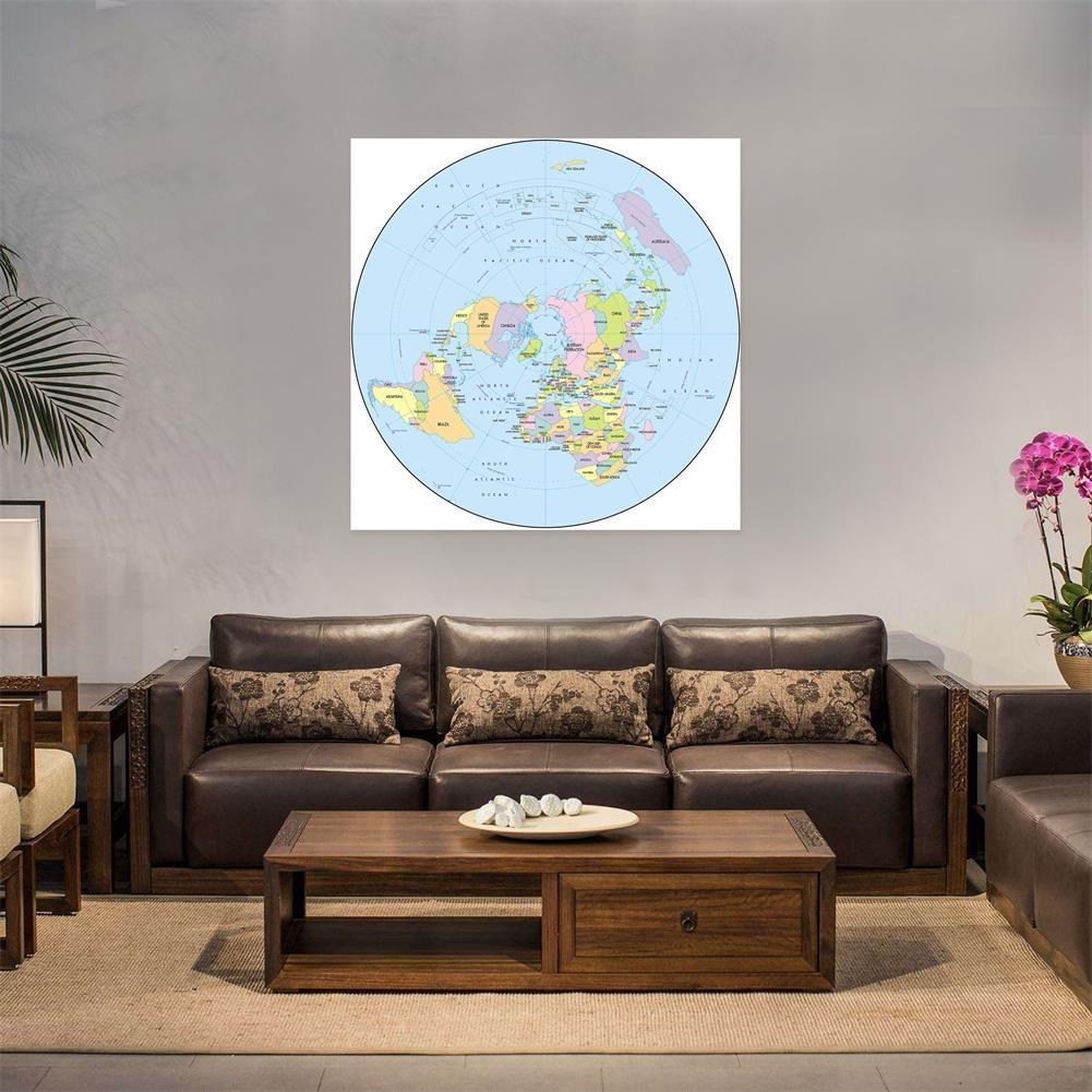 English Map-Northern Hemisphere Topographic Map-Countries,Wall Hanging Tapestry,Geographical,Tourism/Education Tool