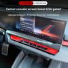 Pentru BMW Seria 5 i5 G60 2025-2025 Panou bandă decorativă fibră de carbon accesorii sub ecranul de navigație al consolei centrale