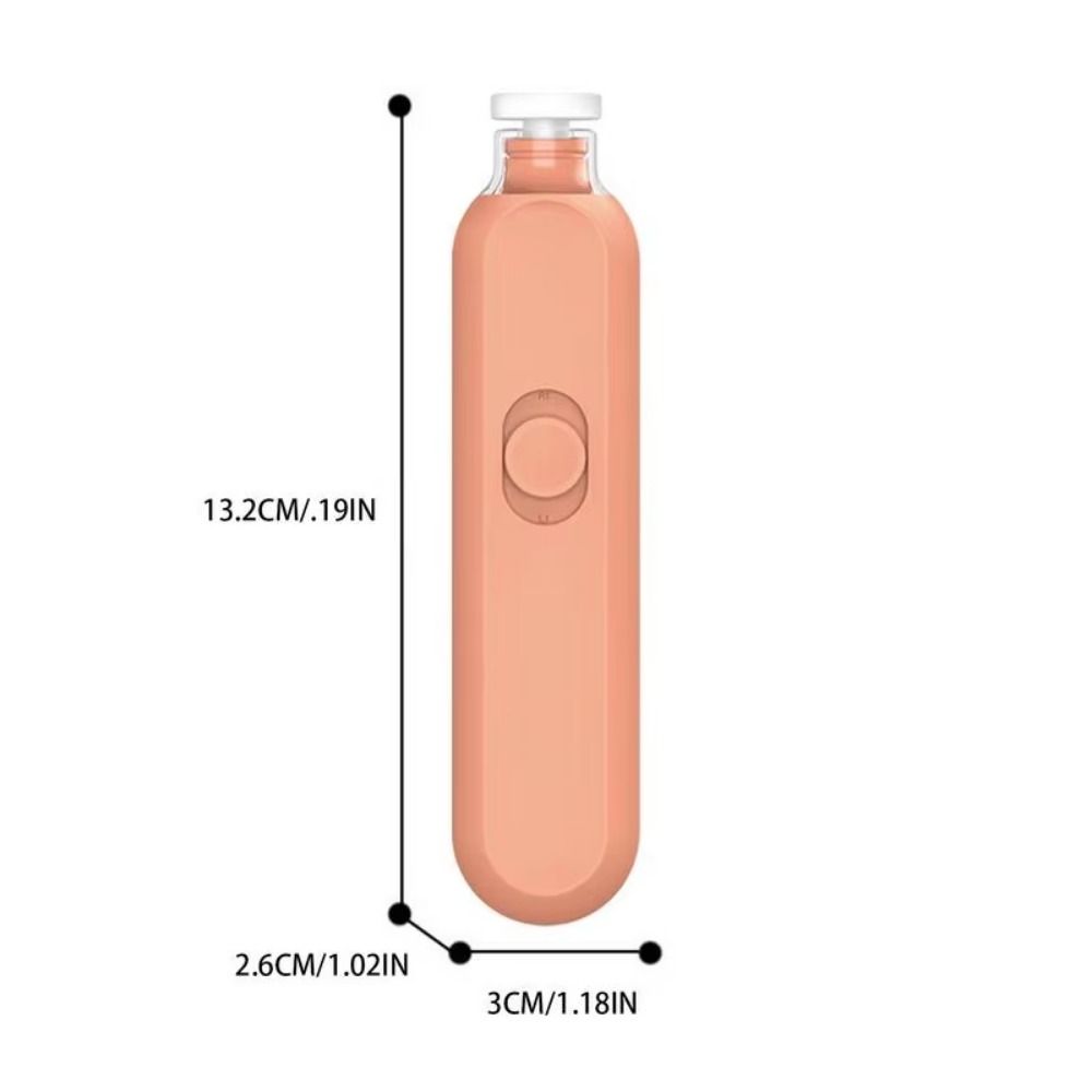 Low Noise Electric Baby Nail Trimmer with LED 360-degree Trimming Infant Automatic Nail Grinder with Storage Box