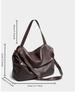 Women's Large Capacity Tote Bag | Premium Top-Grain Leather Shoulder Bag Work Commute Purse Minimalist European Style Handbag