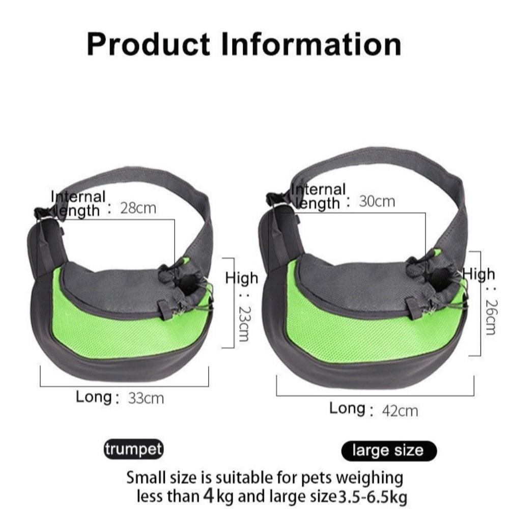 Hands-Free Cat Carrying Bags Oxford Cloth Travel Shoulder Bag New Mesh Sling Bag  for Outdoor
