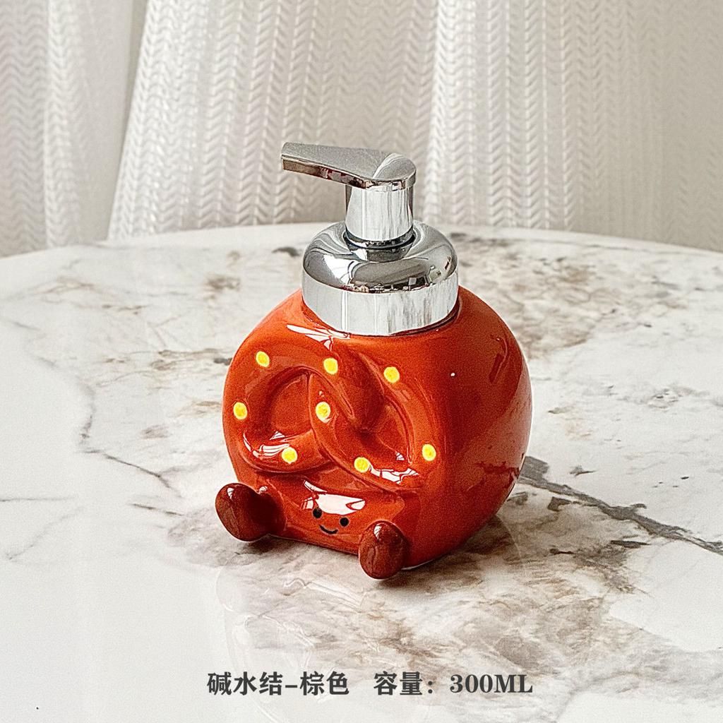 Biscuits Candy Figures Ceramic Lotion Bottles Household Shampoo Moisture Bottles Portable Soap Dispensers Bathroom Accessories