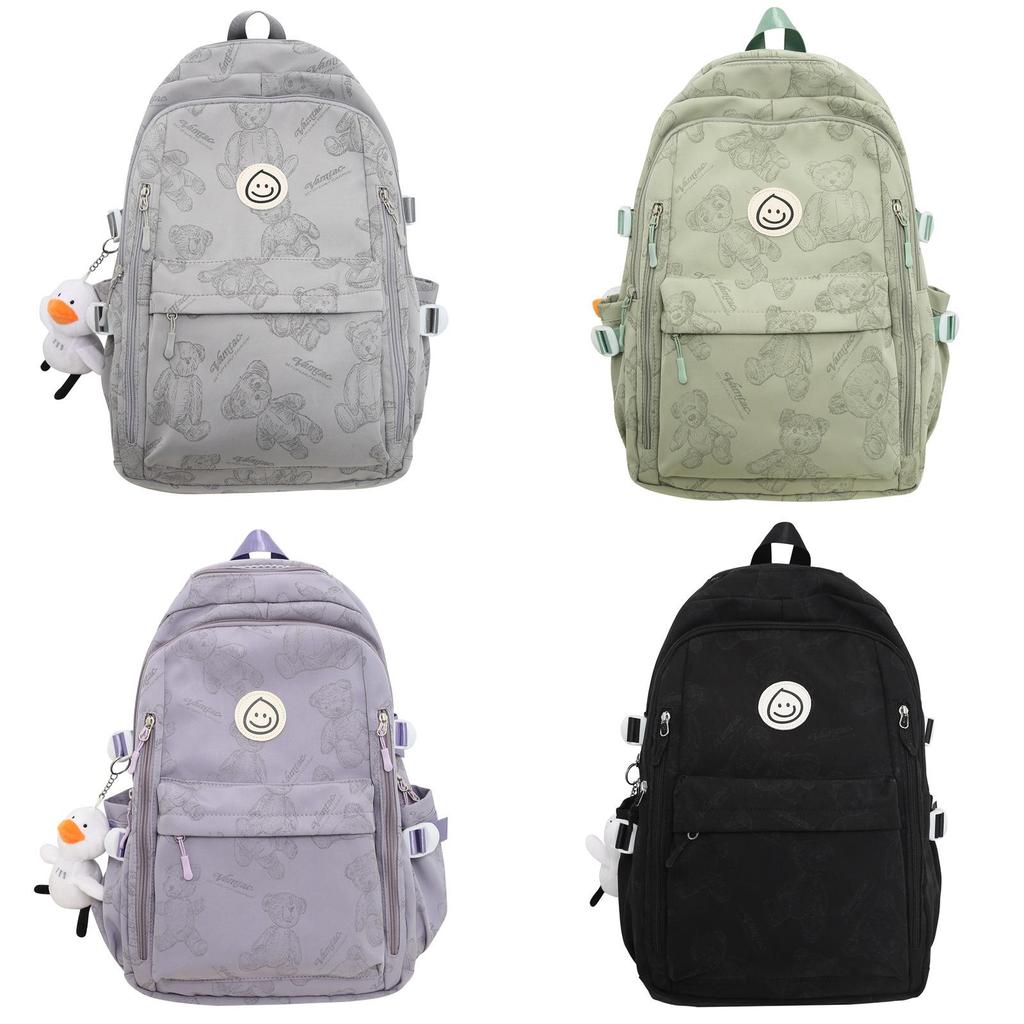 Backpack For Students Unisex Nylon Breathable Animal Pattern School Travel Bag