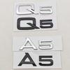 Insignia de Logo de Letras de Coche ABS 3D A5 Q5 Pegatina Emblema Trasera para Maletero Pegatinas para Q5 A5 Accesorios de Cola para Coche