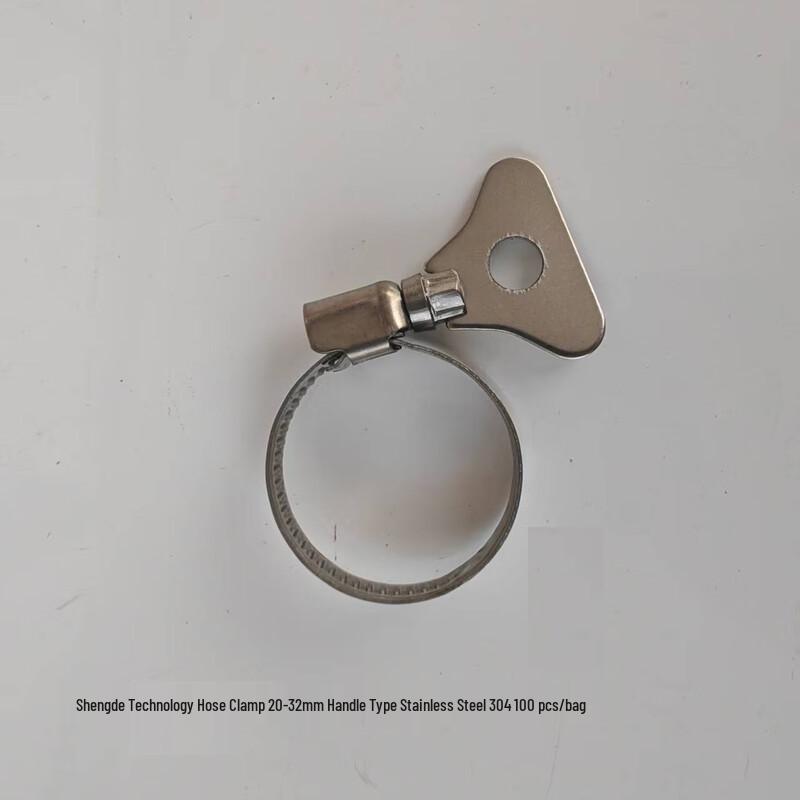 304 Stainless Steel Handle Hose Clamp (20-32mm)
