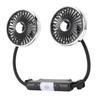 Wentylator Samochodowy USB Mocny 3 Prędkości Podwójna Głowica Gęsia Szyja Wentylator Chłodzący Samochód Obracany o 360 Stopni DC 5V Samochód