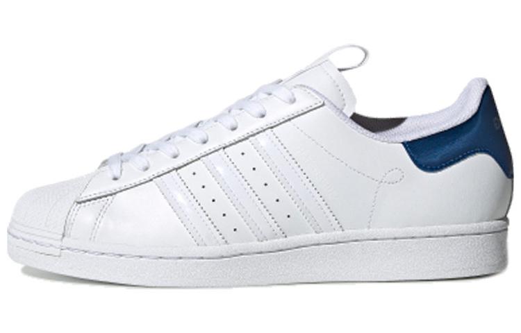 Adidas Originals Superstar Retro Low Top Skate Shoes Unisex White Blue FW2852 42