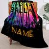 Basketball Style Customize Your Name Outdoor Blanket Suitable For All Seasons Comfortable And Warm Soft Blanket Suitable For Travel Gifts For