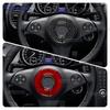 Mercedes Benz SLK R171 2004 2005 2006 2007 2008 2009 2010 İçin Gerçek Yumuşak Karbon Fiber Direksiyon Simidi Kaplama Çıkartması Aksesuarlar