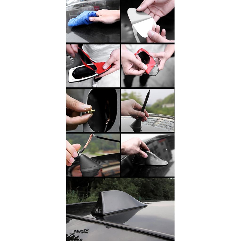 YIDELI Shark Antenna, General Purpose Car Dolphin Fin Antenna, Built-in