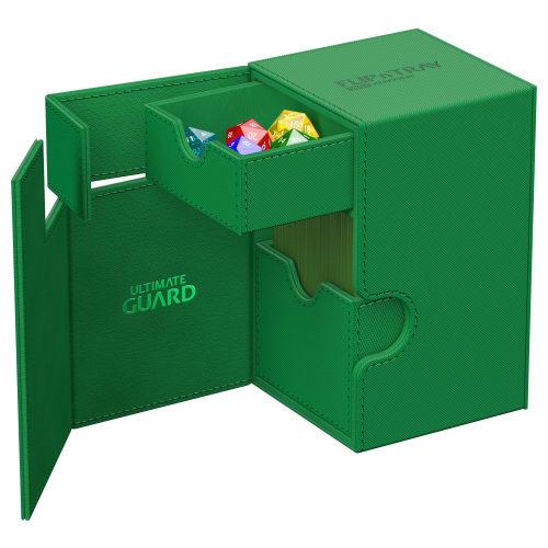 Ultimate Guard Flip`n`Tray Deck Case 100+ Xeno Skin Monochrome Green