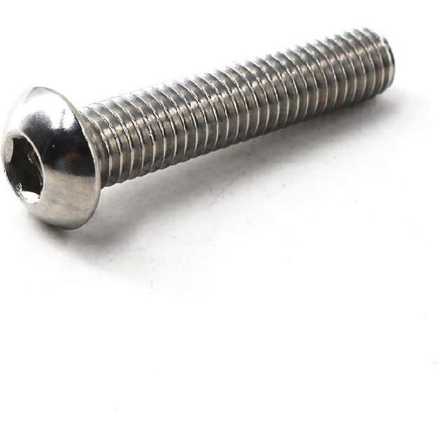 M6x12 Button Head Hex Socket Drive Screws 304 Stainless Steel Button Head Cap Screws (Pack of 50)