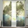 Temple Tree Modern Curtains For Living Room Transparent Tulle Curtains Window Sheer For The Bedroom Accessories Decor