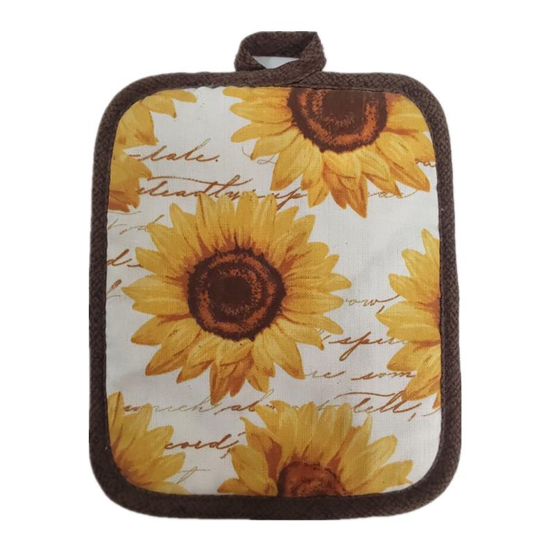 1Pc 17x22cm Rectangle Sewing Cotton Heat Resistant Pot Holder Pads Table Mat Placemat Kitchen Baking Tool