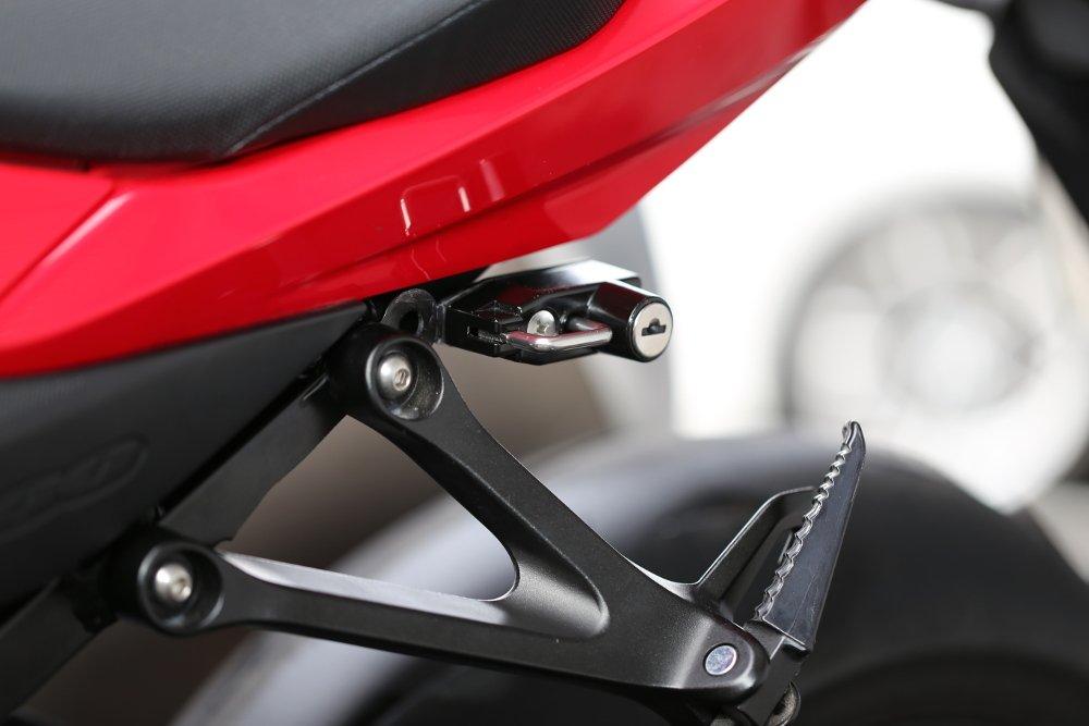 Držák zámku na helmu Kijima, ocelový, s ochranou proti krádeži, GSX-R1000, 303-1590