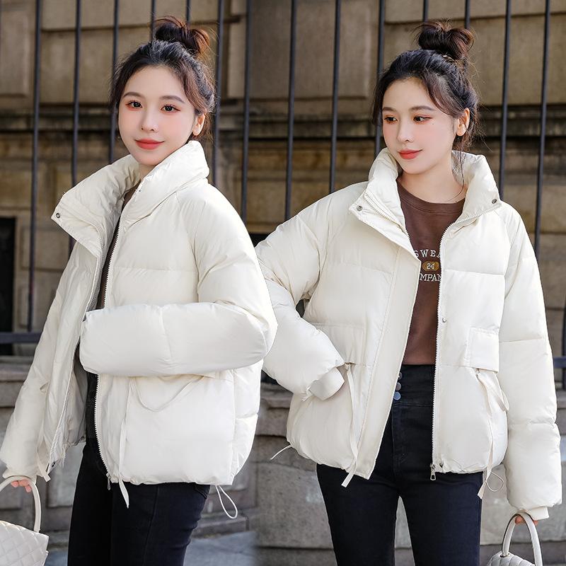 2025 short cotton jacket women's winter new Korean fashionable bread jacket versatile padded jacket thickened cotton jacket