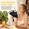 Bamboe Houten Frame Vouwventilator Kattenpatronen Handgemaakte Ventilator Prachtige Zijden Ventilator Woondecoratie