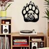 Iron Bear Paw Wall Art Rustic Metal Sculpture Hunting Cabin Decor Living Room