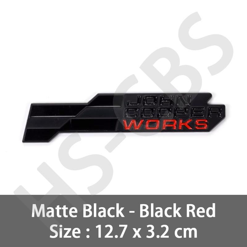 Autocollants Métalliques 3D pour Voiture Emblème John Cooper Works JCW Badge de Coffre Arrière Autocollant Pour J01 U25 F57 R53 R55 R56 R58 Logo de Style de Voiture