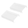 2PCS Makeup Brush Holder Clear Acrylic Horizontal Brush Drying Rack Organizer for Paint Brushes Vanity Table Accessory