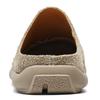 Hight Quality Summer British Style Suede Leather Mules For Men's Women's Khaki Brown Daily Casual Outdoor Slippers Flat Shoes