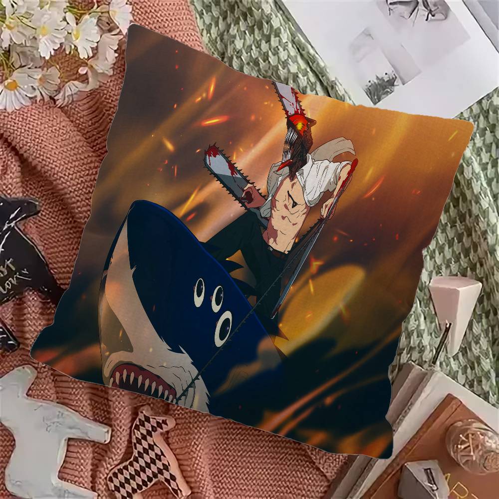 Chainsaw Man The Movie Reze Arc Personalized Pillow Cover Kids Bedroom Wild Party Decor Pillowcase Kid Birthday Shower Gift