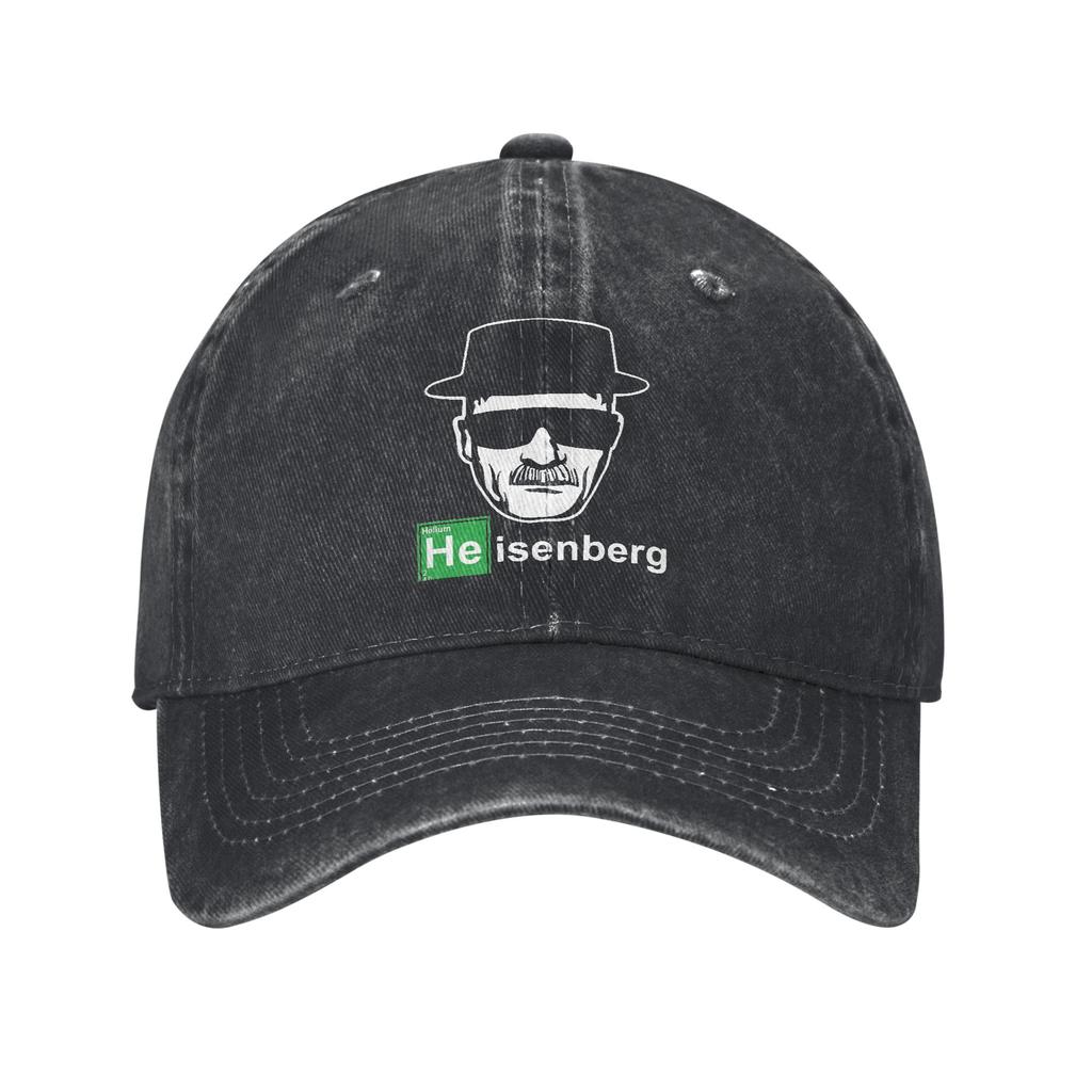 Heisenberg Baseball Cap Sun Breaking Bad Tennis Skate Sunscreen Washed Hip Hop Hats Female Male Classic Custom DIY Baseball Caps