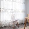 Vyšívaný okenní přízový závěs, Vyšívané tylové závěsy, Trojrozměrné embosované vyšívané evropské okenní přízové závěsy Průsvitné závěsy
