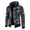 Men's 2021 Camouflage Plus Size Velvet Sweater Cardigan Slim Fit Hooded Jacket