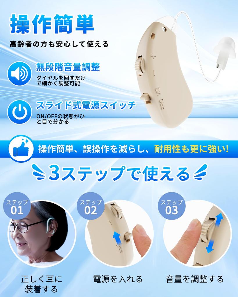 Hearing Amplifier for the Elderly [2026 Upgraded Version! Revolutionary Digital Chip & High-Performance BA Speaker! Stepless Volume Adjustment] 35x Am