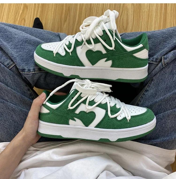 women shoes White Platform shoe Women Sneakers  The New Lace-UpThick Bottom Woman Vulcanize Shoes  Breathable Platform shoes