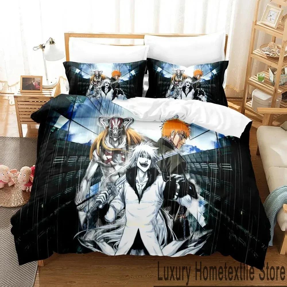 Warm Modern king Queen Anime Bleach Kurosaki Ichigo Bed Size Boys Adult Quilt Comforter